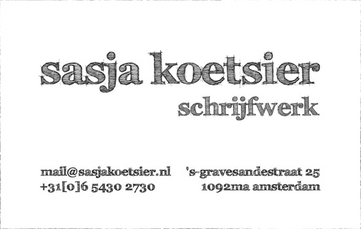 visitekaartje